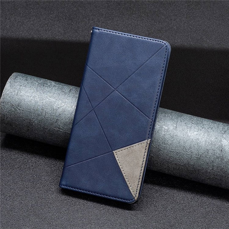 BF Imprinting Pattern Series-1 for Google Pixel 7 PU Leather Magnetic Auto Closing Stand Flip Cover Pattern Imprinted Folio Protective Phone Case with Card Holder - Blue