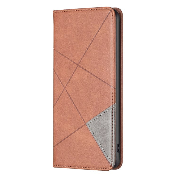 BF Imprinting Pattern Series-1 for Google Pixel 7 PU Leather Magnetic Auto Closing Stand Flip Cover Pattern Imprinted Folio Protective Phone Case with Card Holder - Brown