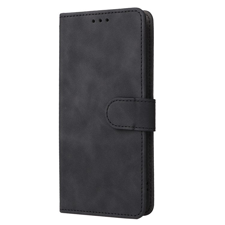 For Google Pixel 7 Pro 5G Phone Case Skin-touch Feeling PU Leather + TPU Stand Wallet Phone Cover - Black