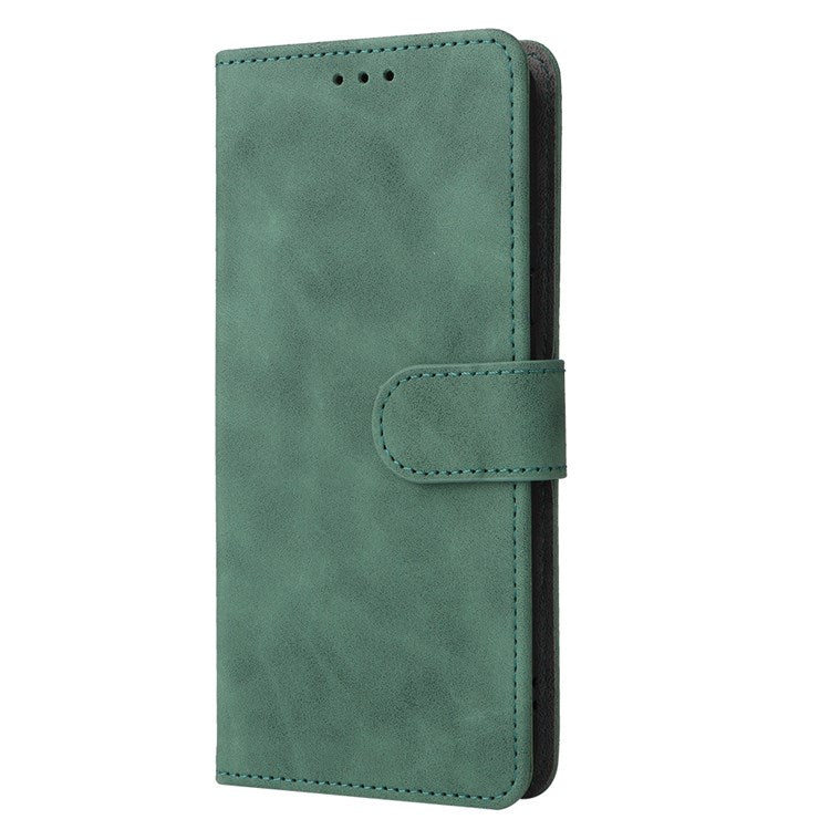 For Google Pixel 7 Pro 5G Phone Case Skin-touch Feeling PU Leather + TPU Stand Wallet Phone Cover - Green