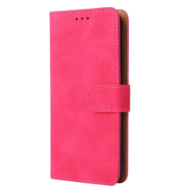 For Google Pixel 7 Pro 5G Phone Case Skin-touch Feeling PU Leather + TPU Stand Wallet Phone Cover - Rose