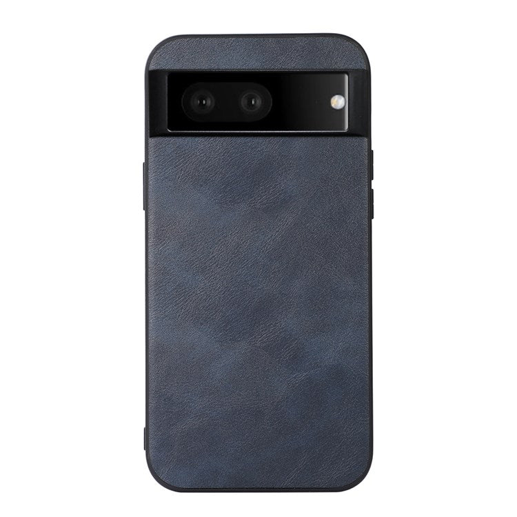 Textured PU Leather Coated Hybrid Case for Google Pixel 7, Slim Light Phone Back Cover Drop Protection Accessory - Blue