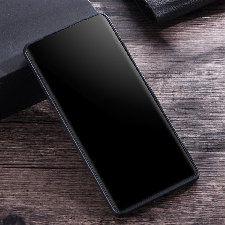 For Google Pixel 7 Pro 5G PU Leather Coated Hard PC Anti-Scratch Protective Shell Kickstand Hands-free Phone Cover - Black