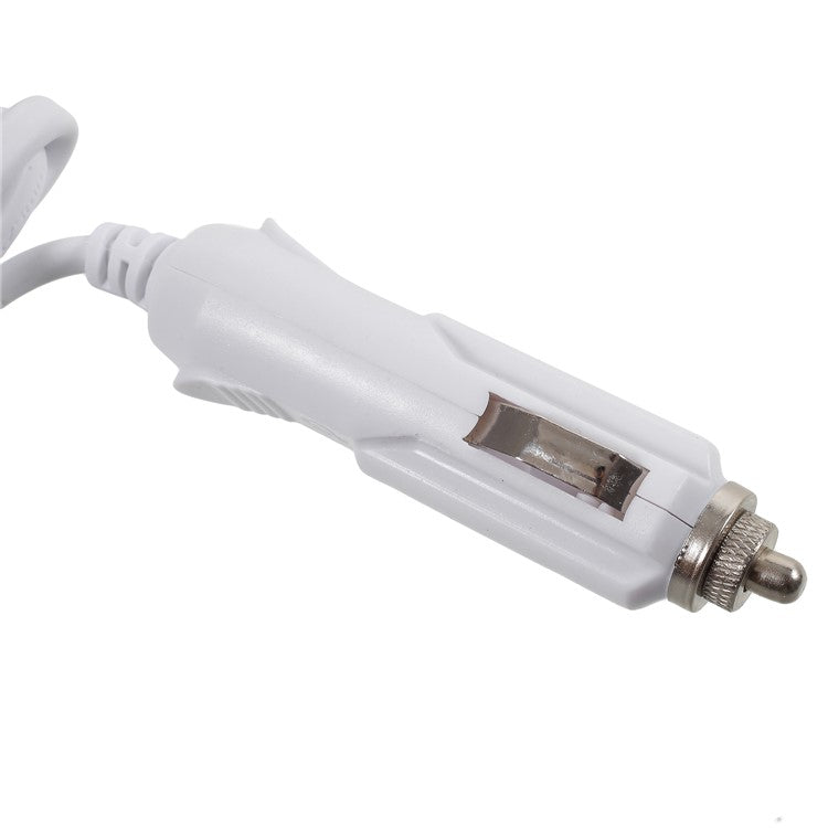 OLESSON 1638 120W 1 to 2 Cigarette Lighter Sockets and 2 USB Ports Car Charger - White