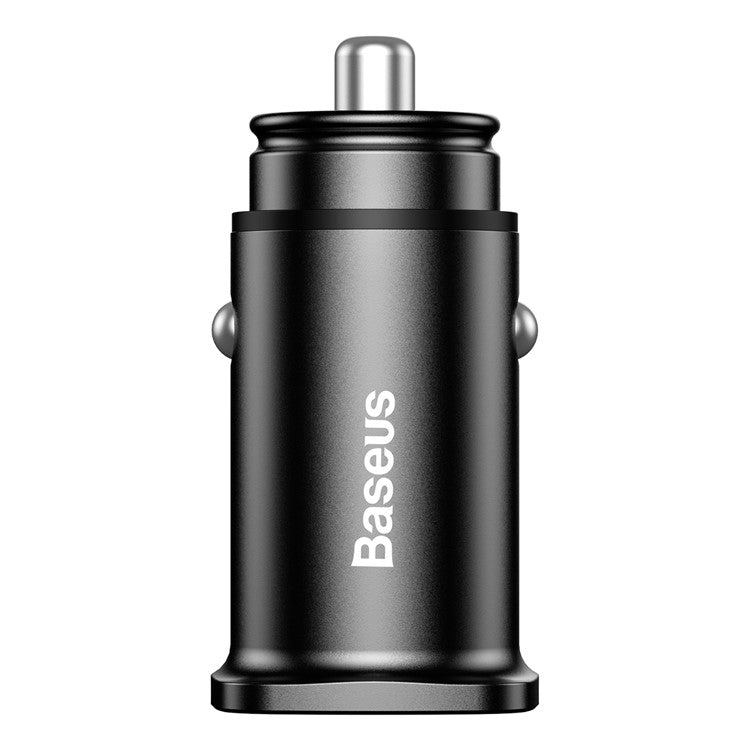 BASEUS BS-C16Q 30W Dual QC3.0 Charging Outputs Fast Car Charger for iPhone Samsung - Black