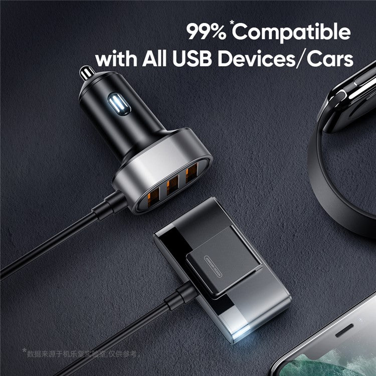 JOYROOM JR-CL03 5 USB Multi Port Car Charger Adapter for Samsung Xiaomi iPhone