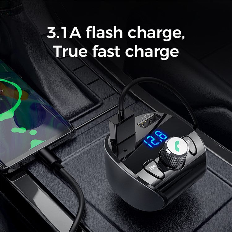 JOYROOM JR-CL02 Multi-function Bluetooth MP3 Player QC3.0 Quick Charge Car Charger