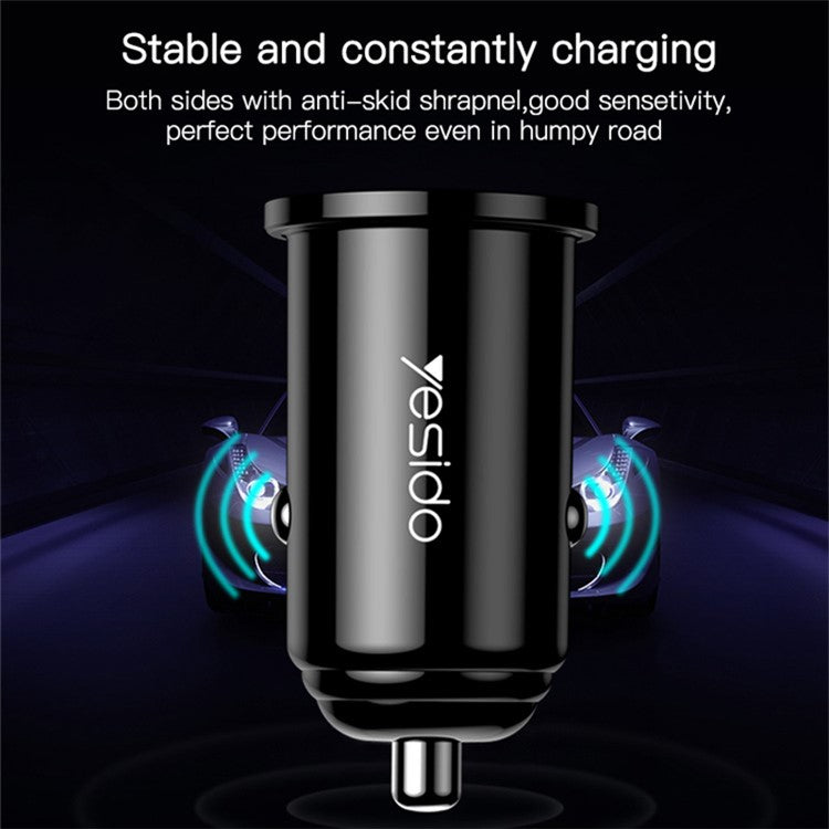 YESIDO Y38 QC3.0/QC2.0/FCP/AFC USB Fast Charging Power Adapter Phone Car Charger