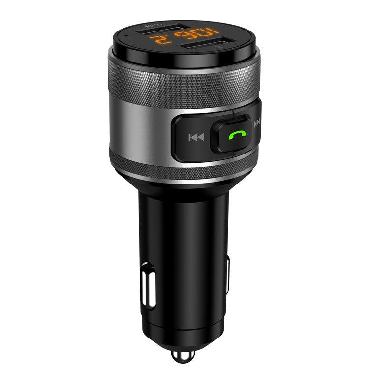 C57 Mini Dual USB QC3.0 Car Charger FM Transmitter Hands-free Call Bluetooth MP3 Music Player