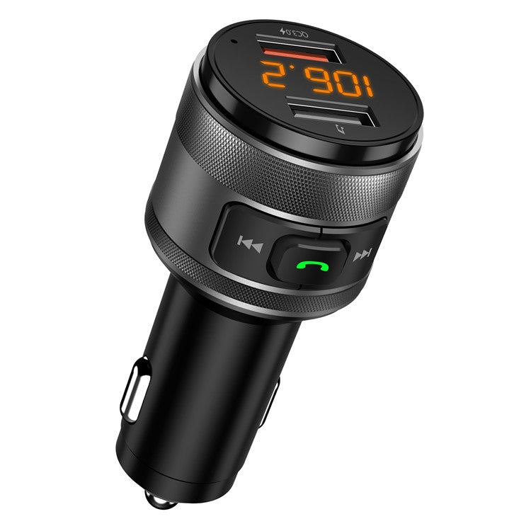 C57 Mini Dual USB QC3.0 Car Charger FM Transmitter Hands-free Call Bluetooth MP3 Music Player