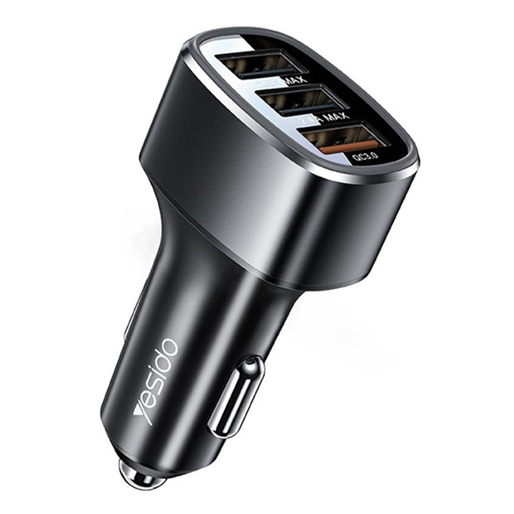 MiniPhone YESIDO Y46 QC 3.0 - Smart Car Charger 3 USB Port 42W Mini Phone Charger for iPhone / Samsung / Huawei / HTC