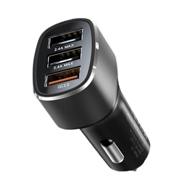 MiniPhone YESIDO Y46 QC 3.0 - Smart Car Charger 3 USB Port 42W Mini Phone Charger for iPhone / Samsung / Huawei / HTC