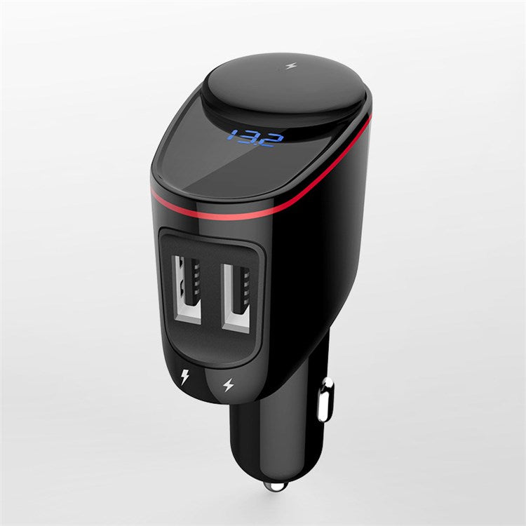 LOHEE S-06A Dual USB Car Charger Voltage Detection Cigarette Lighter Socket Charge Adapter