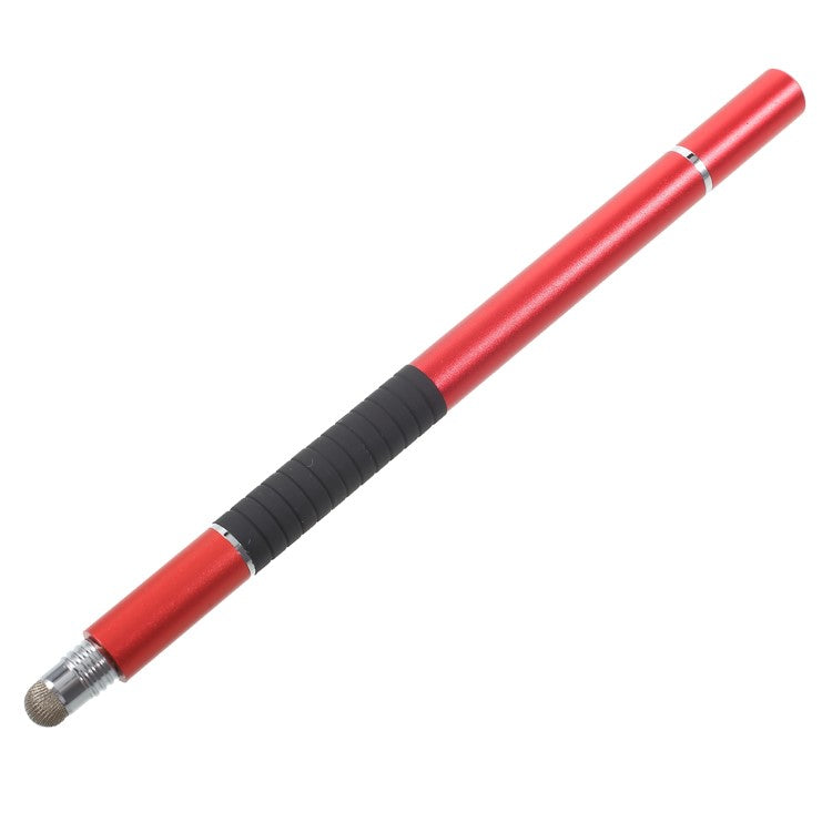 3-in-1 Touch Screen Stylus Pen + Drawing Pen + Ball Point Pen for iPhone iPad Samsung etc. - Red