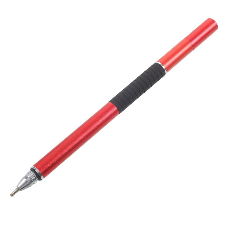 3-in-1 Touch Screen Stylus Pen + Drawing Pen + Ball Point Pen for iPhone iPad Samsung etc. - Red