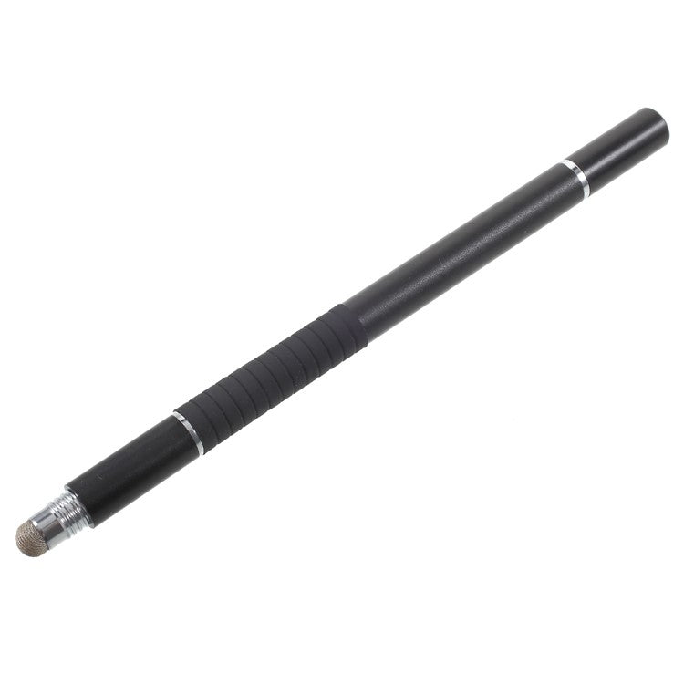 3-in-1 Touch Screen Stylus Pen + Drawing Pen + Ball Point Pen for iPhone iPad Samsung etc. - Black