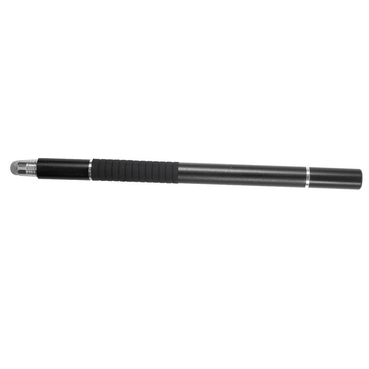 3-in-1 Touch Screen Stylus Pen + Drawing Pen + Ball Point Pen for iPhone iPad Samsung etc. - Black