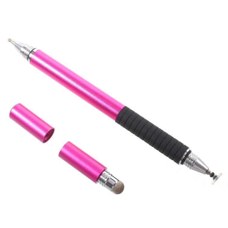 3-in-1 Touch Screen Stylus Pen + Drawing Pen + Ball Point Pen for iPhone iPad Samsung etc. - Rose