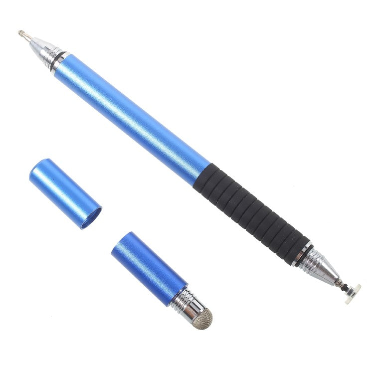 3-in-1 Touch Screen Stylus Pen + Drawing Pen + Ball Point Pen for iPhone iPad Samsung etc. - Dark Blue