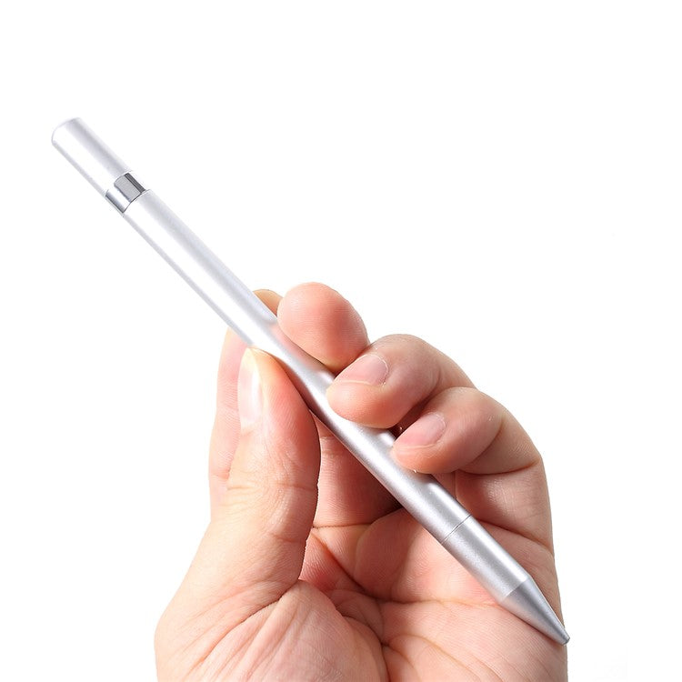 2 in 1 Muto-Function Stylus Pen with Ball Point Pen Feature for iPhone Samsung Sony etc. - Grey