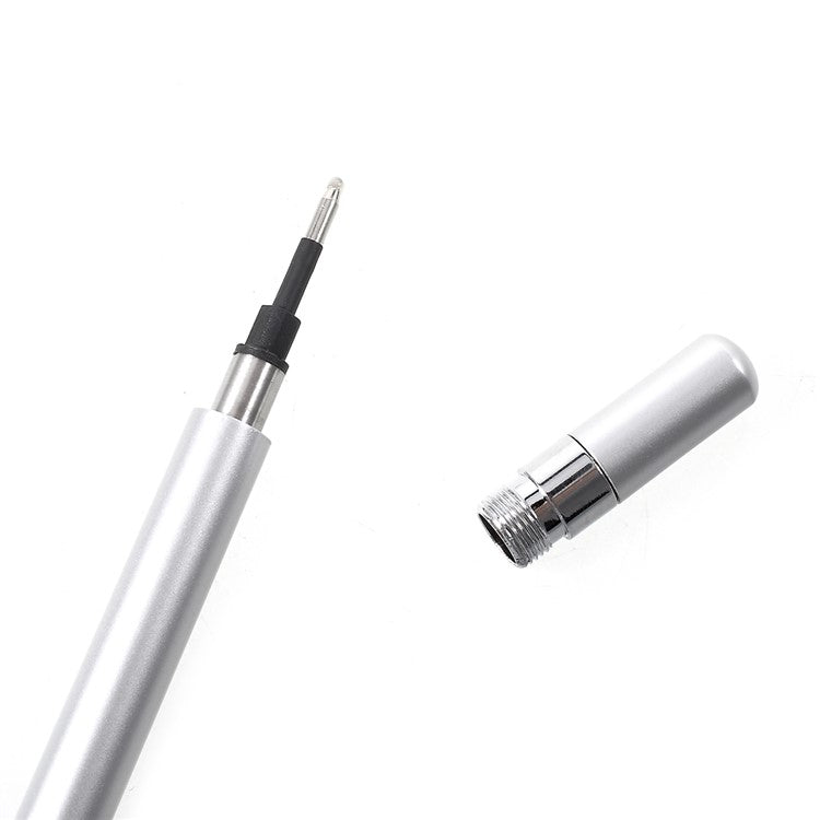 2 in 1 Muto-Function Stylus Pen with Ball Point Pen Feature for iPhone Samsung Sony etc. - Grey