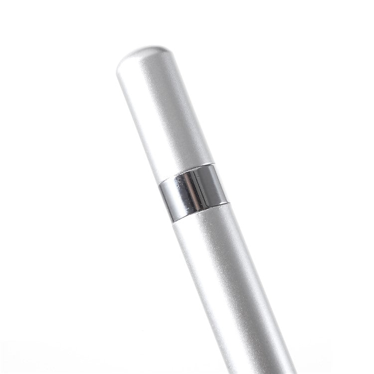 2 in 1 Muto-Function Stylus Pen with Ball Point Pen Feature for iPhone Samsung Sony etc. - Grey