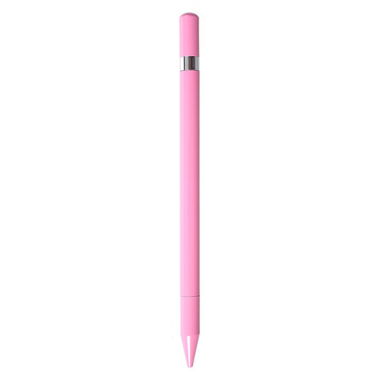 2 in 1 Muto-Function Stylus Pen with Ball Point Pen Feature for iPhone Samsung Sony etc. - Pink