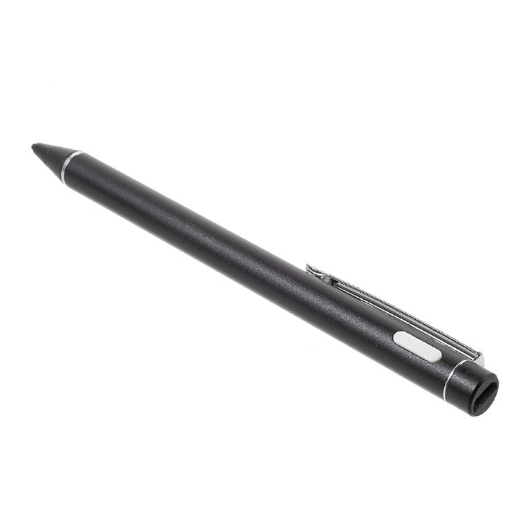 Metal Tip 2.0mm High-precision Capacitive Touch Screen Pen for iPhone iPad Samsung - Black