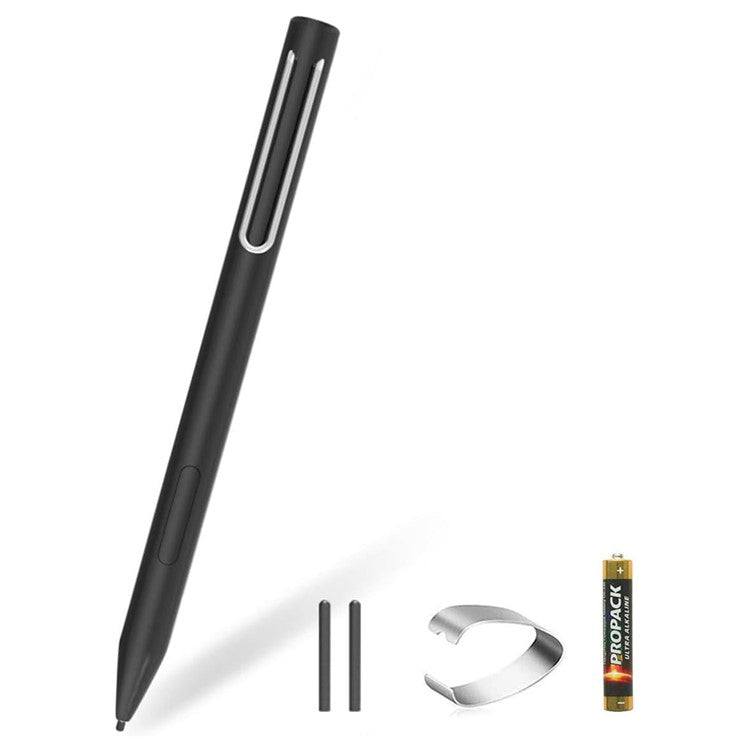 P303 For Microsoft Surface Pro 4/5/6/Go 2 Stylus Pen High Sensitive 1024 Pressure Level Drawing Writing Active Capacitive Pen - Black