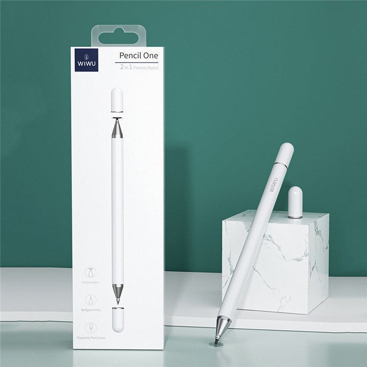 WIWU Pencil One 2 in 1 Passive Capacitive Pen + Ballpoint Pen Support Android Apple Microsoft System