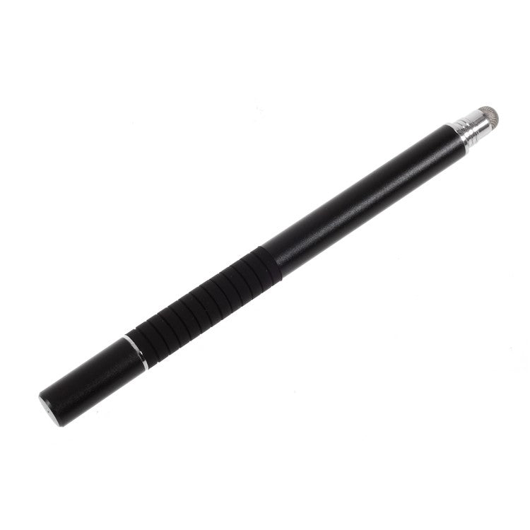 2-in-1 Disc Stylus Touch Screen Pen for Capacitive Touch Screen Smartphone and Tablet - Black