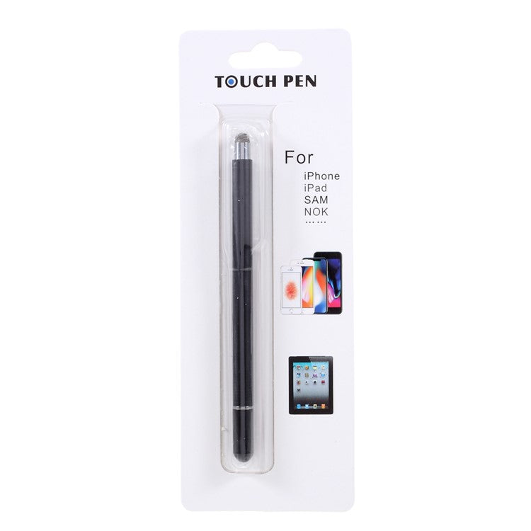 2 in 1 Stylus Touch Screen Pens for All Capacitive Touch Screens - Black