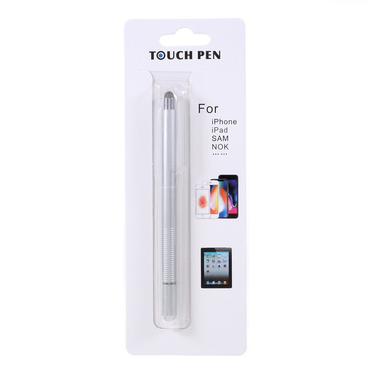 2 in 1 Stylus Touch Screen Pens for All Capacitive Touch Screens - Grey