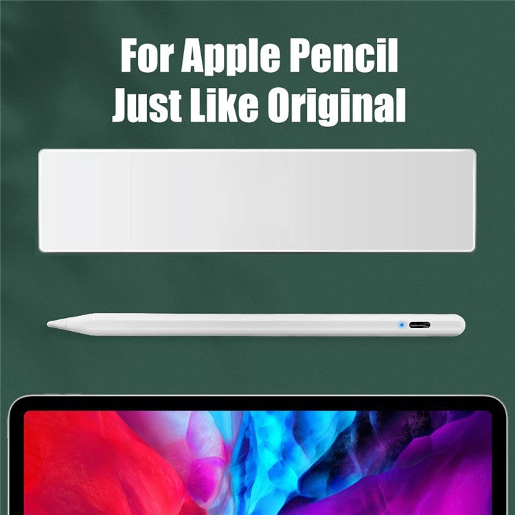 For Apple Pencil 4th Generation Palm Rejection Tilt Sensitivity Magnetic Adsorption Capacitive Stylus Pen for iPad (2018 and Later)