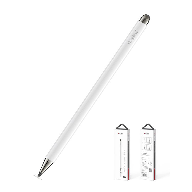 YESIDO ST02 2 in 1 Disc + Mesh Fiber Tip High Sensitivity Stylus Pen for All Capacitive Touch Screens Cell Phones Tablets Laptops