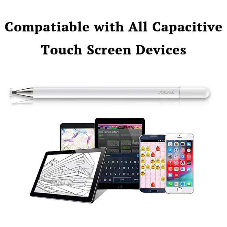 YESIDO ST04 Touch Screen Capacitive Stylus with Ballpoint Pen for iPhone iPad Tablet Writing and Drawing