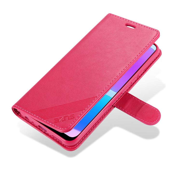 AZNS PU Leather Wallet Mobile Cover for vivo U3/Y19/Y5s - Rose