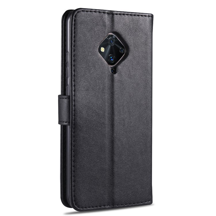 AZNS PU Leather with Wallet Mobile Shell for vivo V17/Y9s - Black