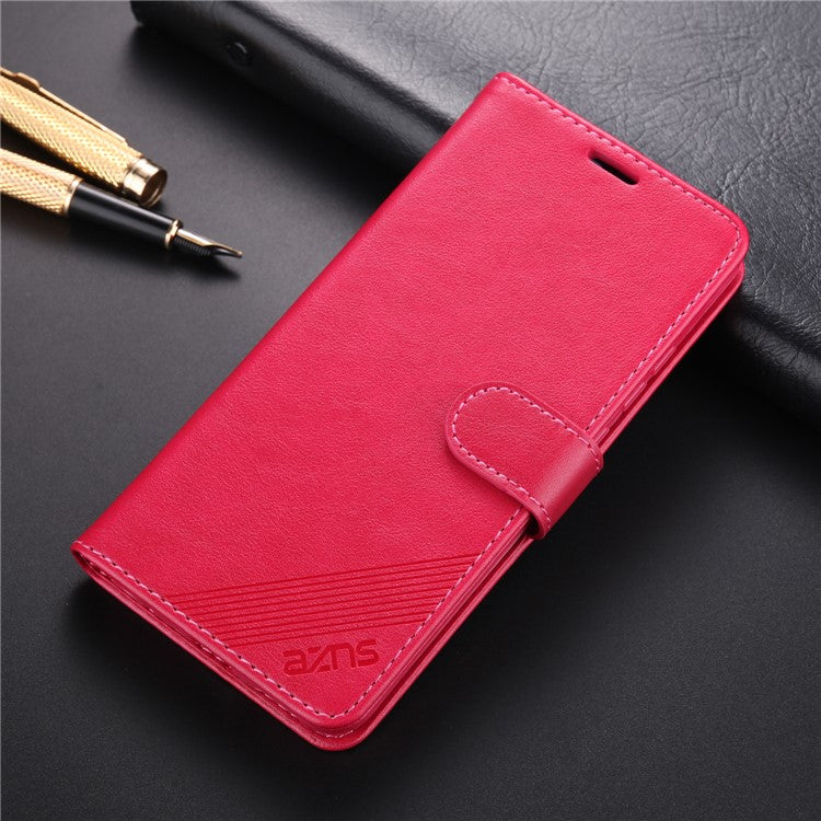 AZNS PU Leather with Wallet Mobile Shell for vivo V17/Y9s - Rose