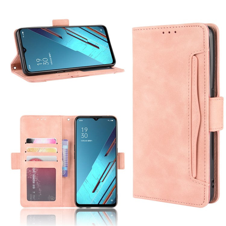 Wallet Leather Phone Case with Multiple Card Slots for Oppo Find X2 Lite/Reno3 5G - Rose Gold