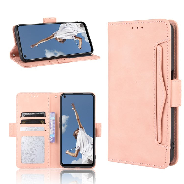 Wallet Stand Flip Leather Protective Case for OPPO A52/A72/A92 - Pink