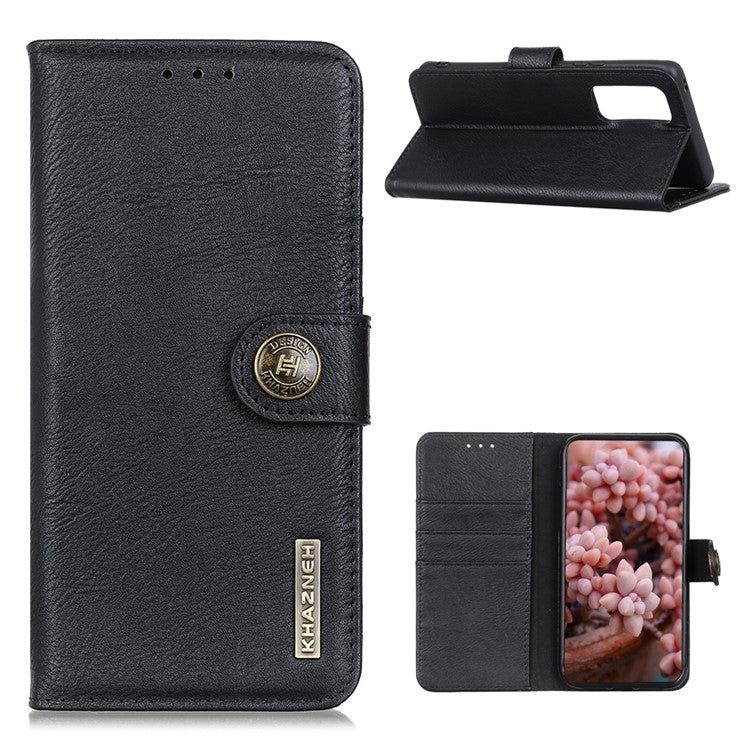 KHAZNEH with Wallet Leather Cover for vivo Y20 - Black