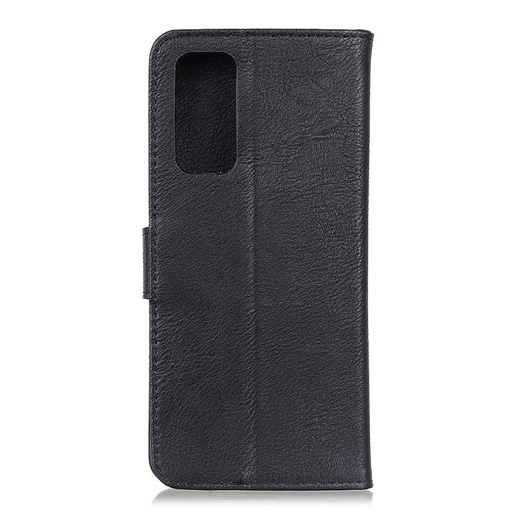 KHAZNEH with Wallet Leather Cover for vivo Y20 - Black