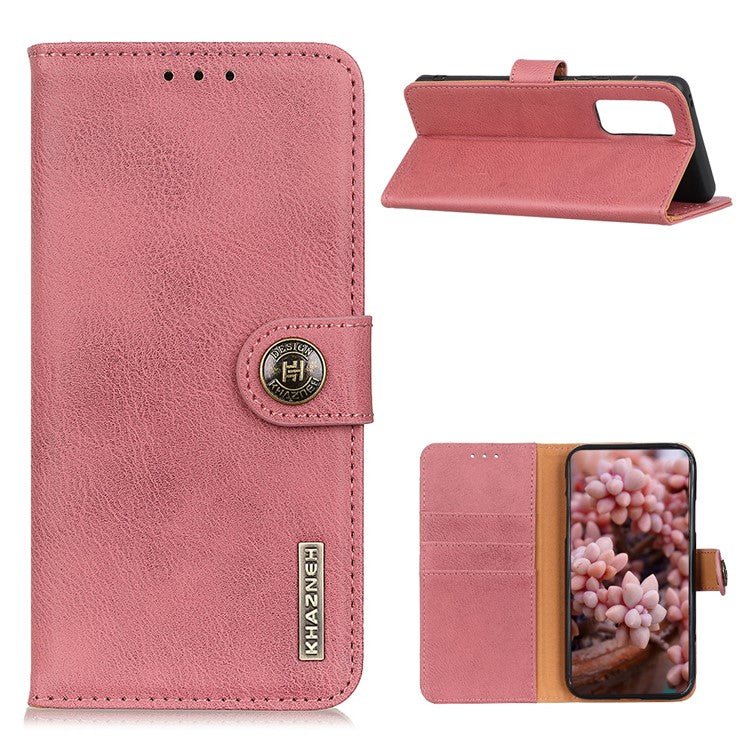 KHAZNEH with Wallet Leather Cover for vivo Y20 - Pink