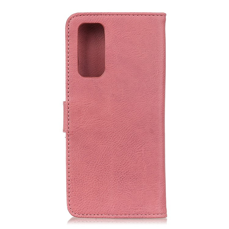 KHAZNEH with Wallet Leather Cover for vivo Y20 - Pink