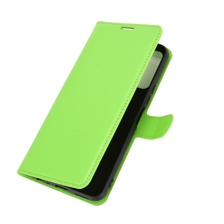 Litchi Skin Wallet Leather Cell Phone Case for vivo Y20s/ Y11s/ Y30 (China)/ Y20/ Y20i/ iQOO U1x - Green