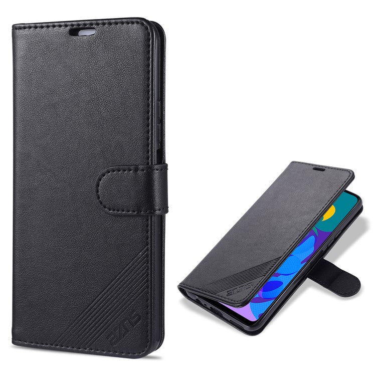 AZNS TPU + PU Leather Phone Protective Case for Vivo Y20/Y20i - Black