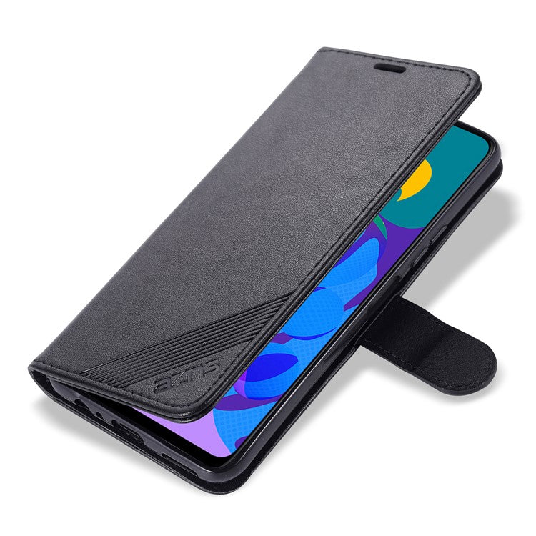 AZNS TPU + PU Leather Phone Protective Case for Vivo Y20/Y20i - Black