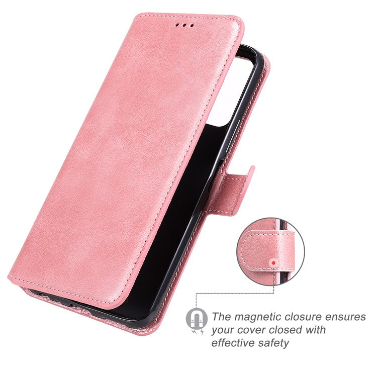 Classic Style TPU Edge + PU Leather Flip Phone Case with Wallet + Stand for Vivo Y20s/ Y20/ Y20i/ Y11s/ iQOO U1x/ Y30 (China) - Rose Gold