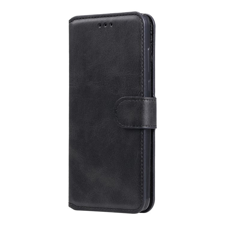 Classic Style TPU Edge + PU Leather Flip Phone Case with Wallet + Stand for Vivo Y20s/ Y20/ Y20i/ Y11s/ iQOO U1x/ Y30 (China) - Black